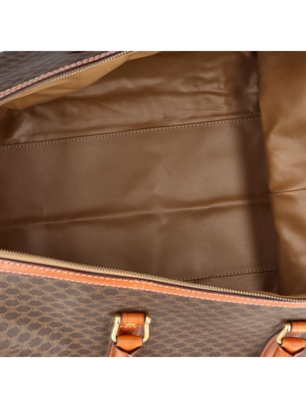 Celine Macadam Boston Bag Leather Brown - Picture 7 of 7
